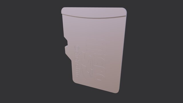 3D model of microSD