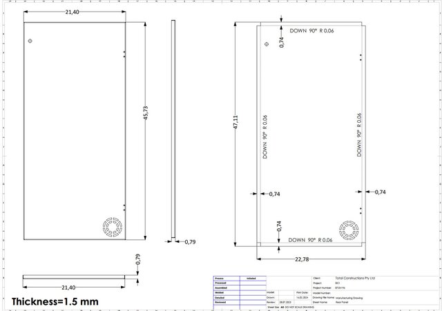 3D model of Production-Ready Sheet Metal Design & Manufacturing Drawings