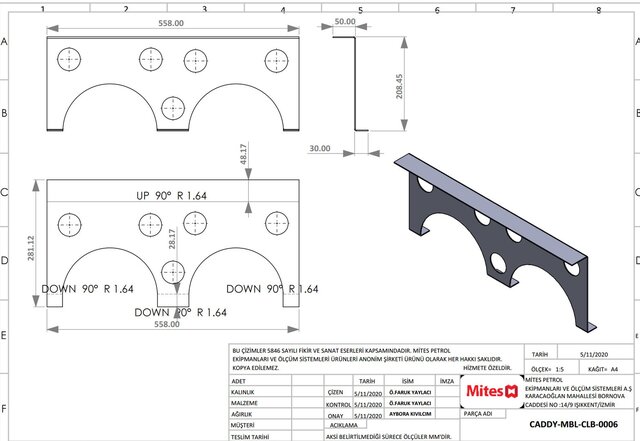 3D model of Production-Ready Sheet Metal Design & Manufacturing Drawings