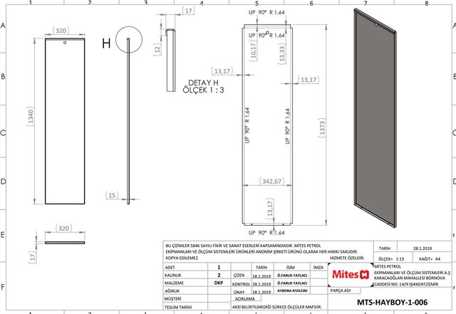 3D model of Production-Ready Sheet Metal Design & Manufacturing Drawings