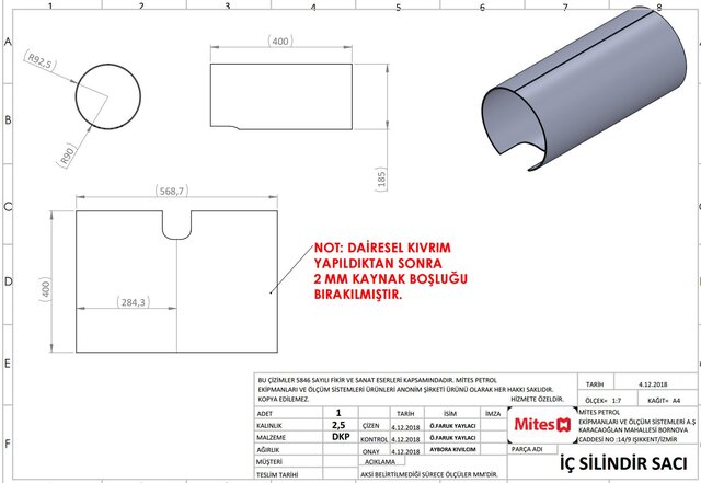 3D model of Production-Ready Sheet Metal Design & Manufacturing Drawings