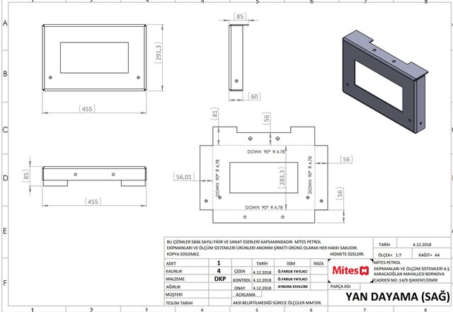 3D model of Production-Ready Sheet Metal Design & Manufacturing Drawings