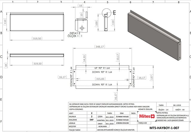 3D model of Production-Ready Sheet Metal Design & Manufacturing Drawings
