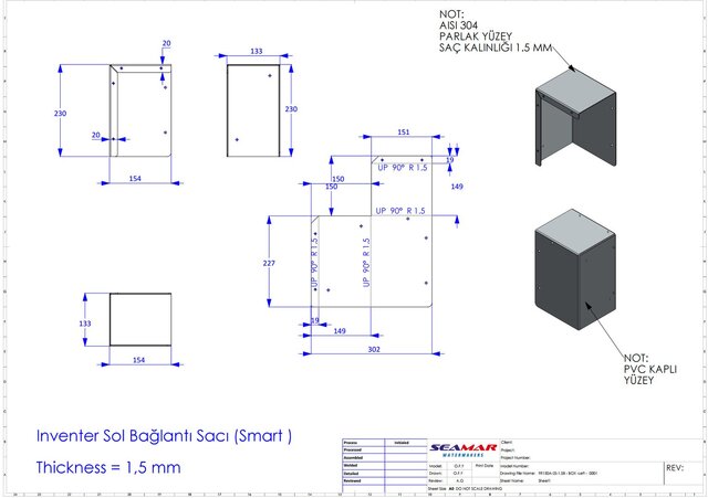 3D model of Production-Ready Sheet Metal Design & Manufacturing Drawings