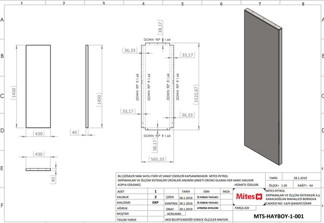 3D model of Production-Ready Sheet Metal Design & Manufacturing Drawings