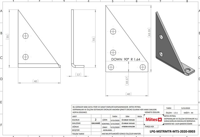 3D model of Production-Ready Sheet Metal Design & Manufacturing Drawings