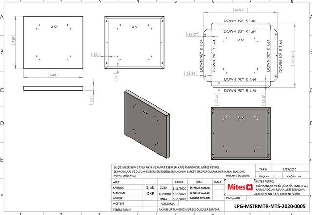 3D model of Production-Ready Sheet Metal Design & Manufacturing Drawings