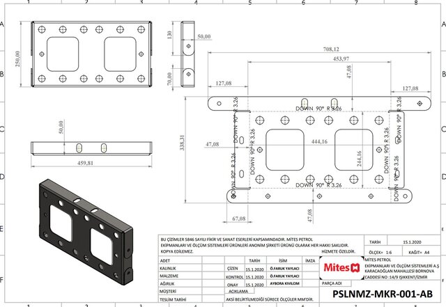 3D model of Production-Ready Sheet Metal Design & Manufacturing Drawings