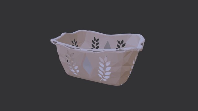 Plastic Storage Basket | Leaf Pattern | Household Organizer – image 4 of 4
