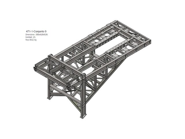 Steel structure design, CAD drafting, 3D modeling in Autodesk Inventor