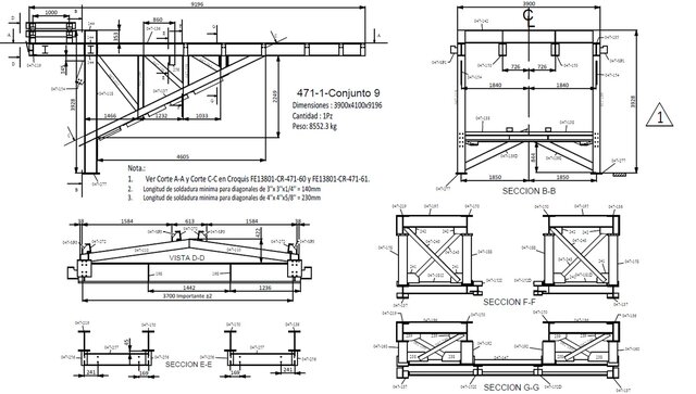 3D model of Steel structure design, CAD drafting, 3D modeling in Autodesk Inventor
