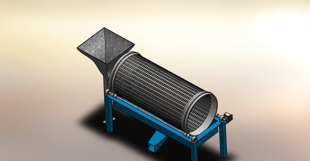 Rotary Sand Screening Machine (Cylindrical Trommel Screen)