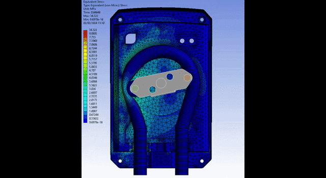 Peristaltic Pump Casing FEA Structural Analysis