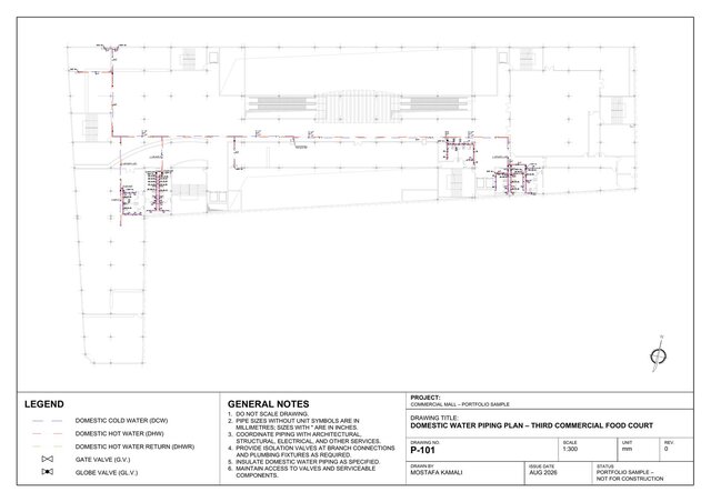 3D model of Commercial Mall – MEP & Mechanical Systems Design