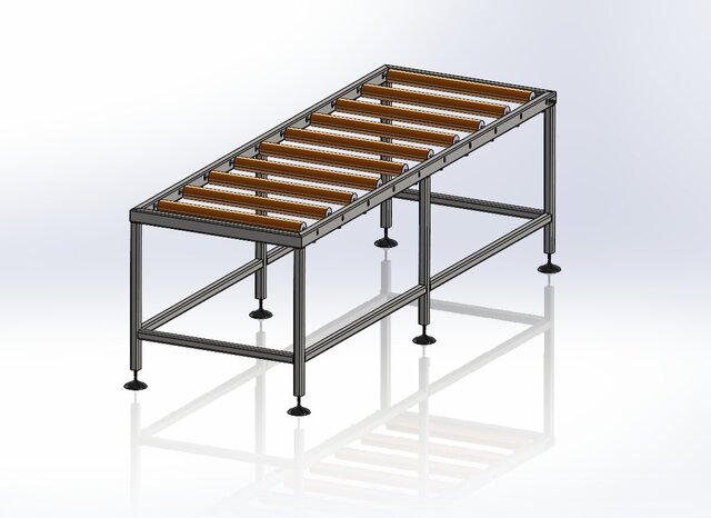 Modular Gravity Roller Conveyor System