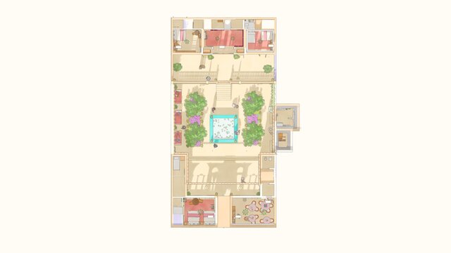 3D model of rendering