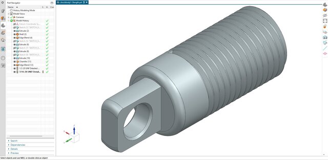 3D model of 12. Adjustable Coilover Shock Body