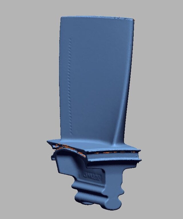 3D model of high-Pressure turbine blade