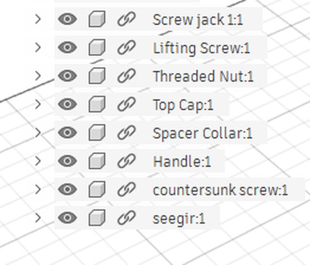 3D model of screw-jack