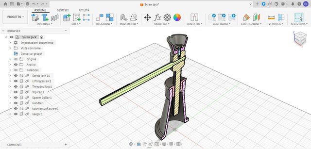 3D model of screw-jack