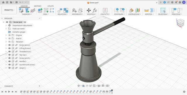 3D model of screw-jack