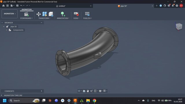 3D Printed Pipe Design