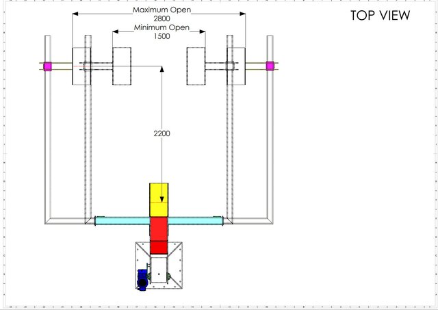 3D model of Aircraft & Boat Single Post Lift – Mechanical Design