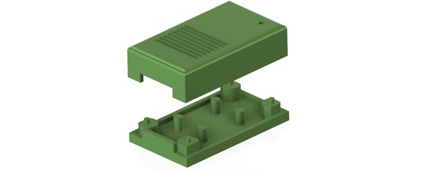 3D model of ESP32 Custom Enclosure – Functional CAD Design for 3D Printing