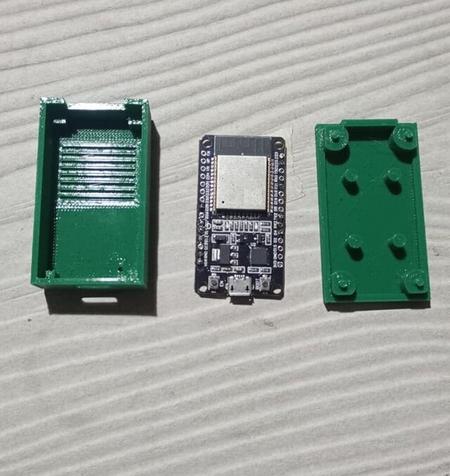 3D model of ESP32 Custom Enclosure – Functional CAD Design for 3D Printing