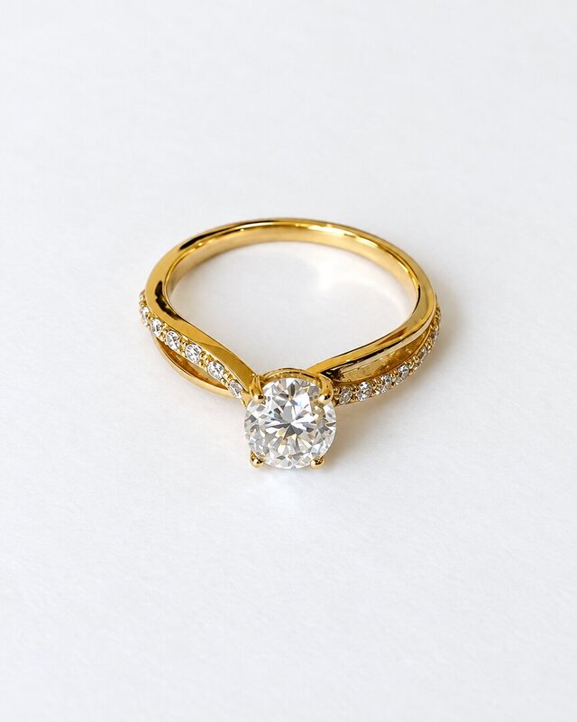 Oval Diamond Twist Ring | Rhino Jewellery CAD Design – image 7 of 8