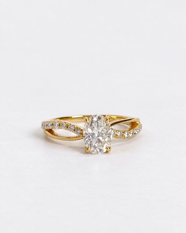 Oval Diamond Twist Ring | Rhino Jewellery CAD Design – image 8 of 8