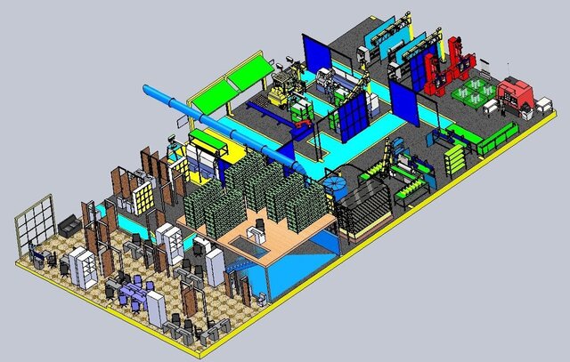 Layout de uma fábrica
