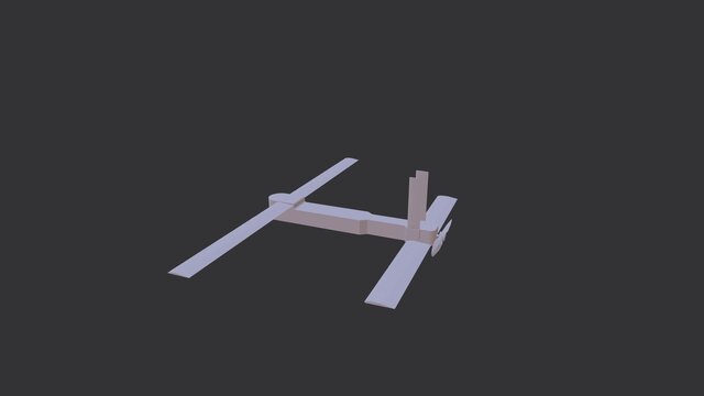 3D model of SULA90 - Autonomous Tandem-Wing UAV / Drone