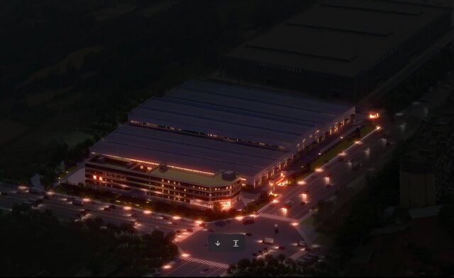 3D model of Modern Factory Complex