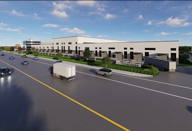 3D model of Modern Factory Complex