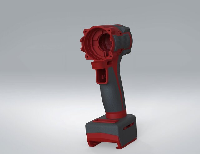 3D model of Cordless Power Tool Enclosure – Mechanical Design