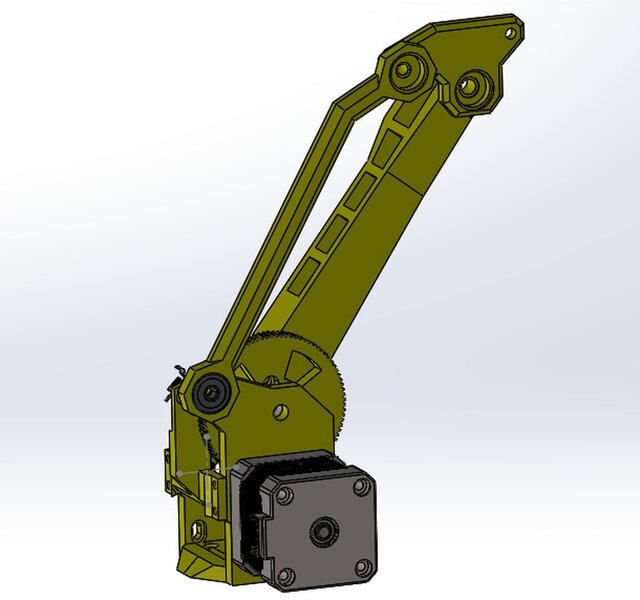 3D model of QR Code Product Sorting Model Using PLC and Robotic Arm 3 DOF