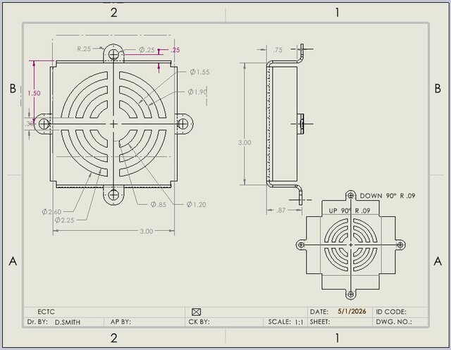 3D model of Cooling Fan Cover