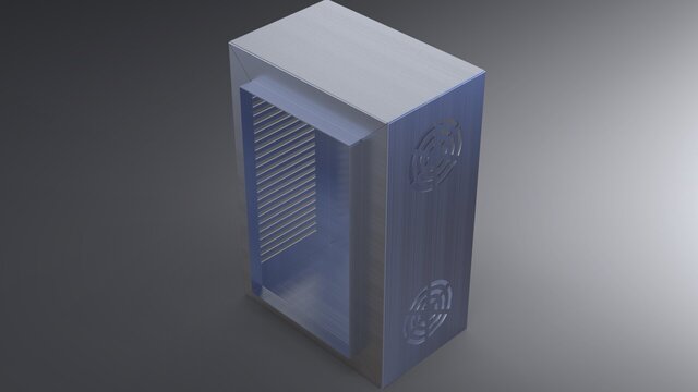 3D model of box-panel