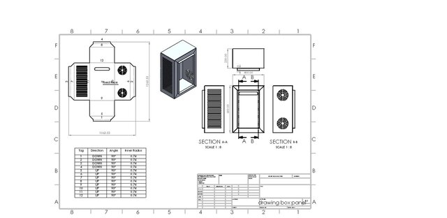 3D model of box-panel