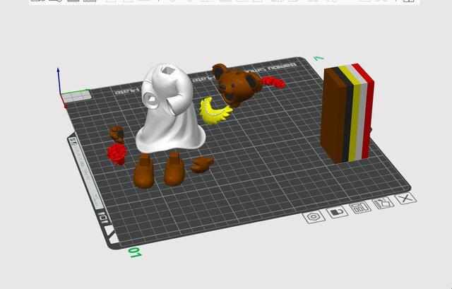 3D model of 3D Printable Toy Design in Parts