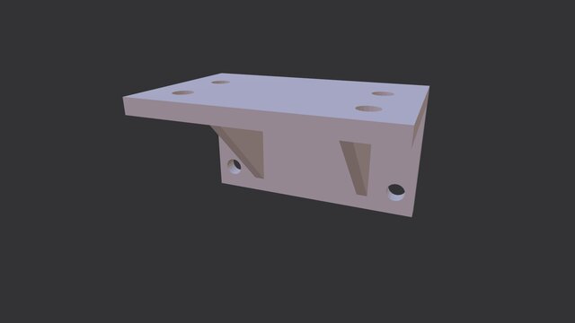 Mechanical Mounting Bracket – CNC-Ready Solid CAD Model