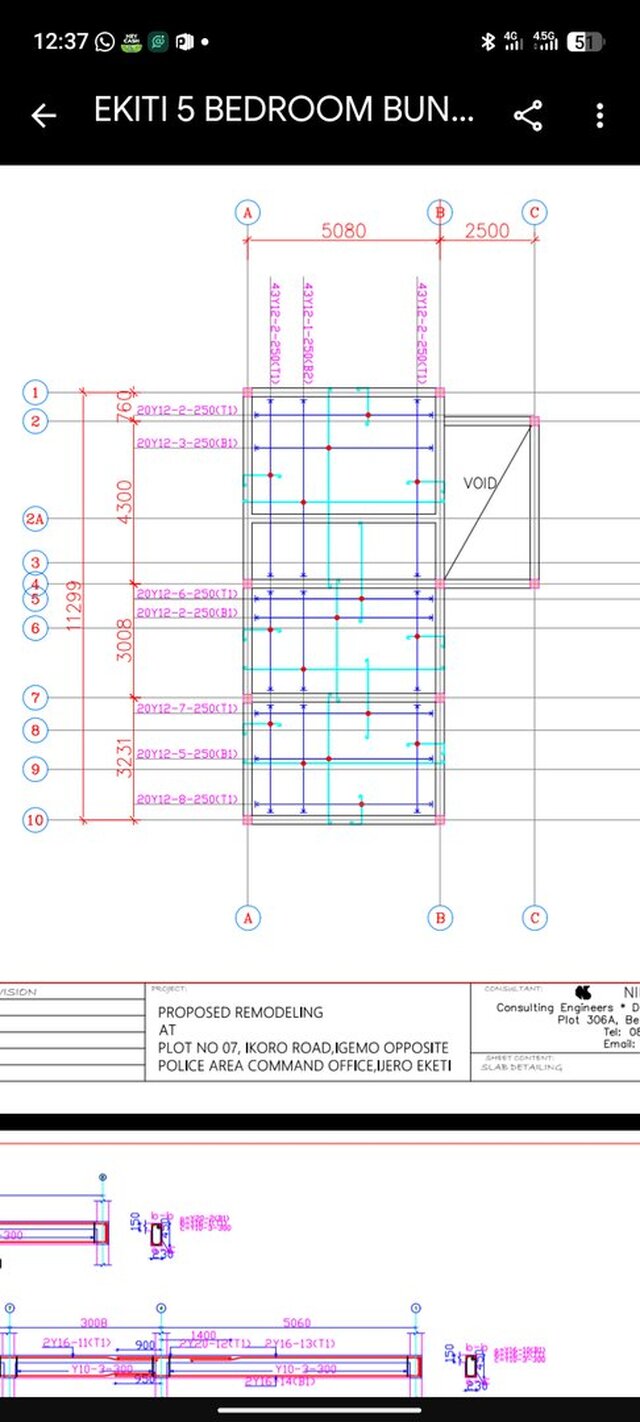 5-Bedroom Duplex - Complete RC Structural Design | Foundation, Columns, Beams & Slab Detailing – image 2 of 7