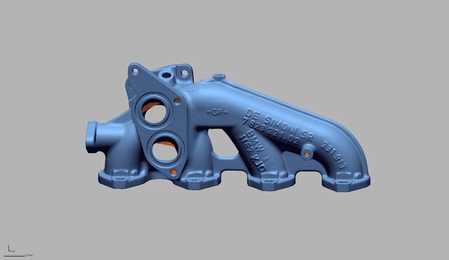 4-Cylinder Turbo Exhaust Manifold (Scan-to-CAD) – image 2 of 10