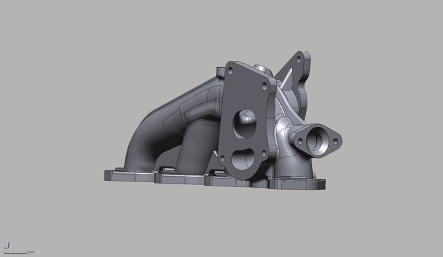 4-Cylinder Turbo Exhaust Manifold (Scan-to-CAD) – image 3 of 10