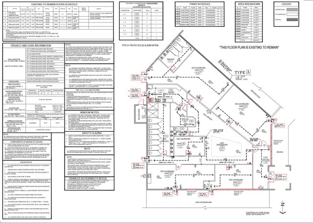 Educational Day Care Fire & Life Safety Permit Drawing Package – Miami Dade, Florida