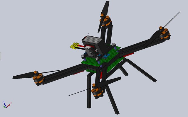 Project Sentinel | Custom Quadcopter UAV – 3D CAD Assembly & Mechanical Design – image 2 of 2