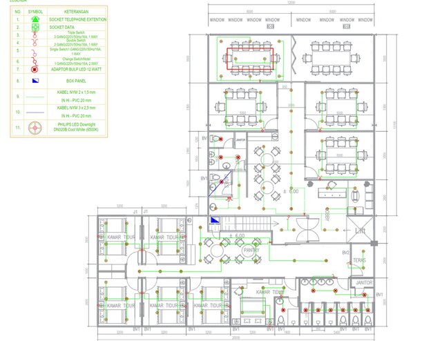 3D model of 320m² Office & Mess Design & Build
