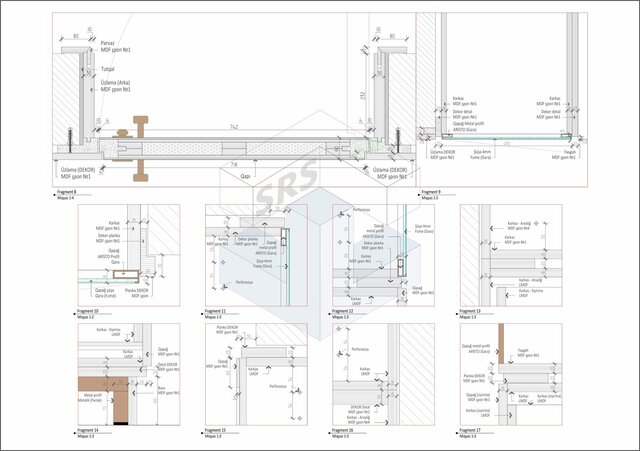 3D model of Custom Kitchen Manufacturing Drawings