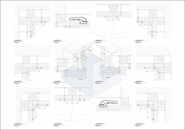 3D model of Custom Wall Cladding Technical & Production Drawings